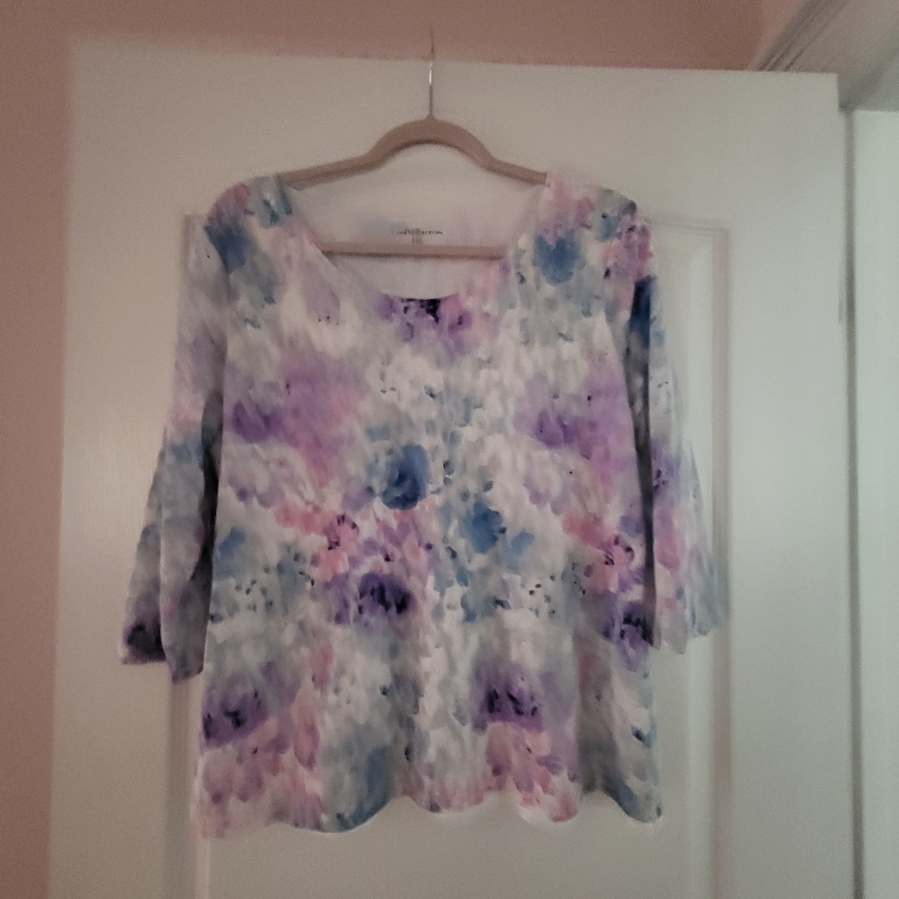 Floral Watercolor Blouse